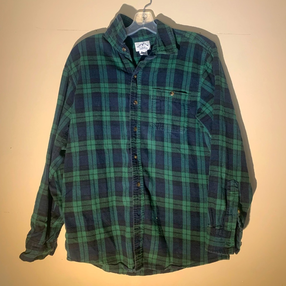 Vintage Green Flannel, Men’s Large
